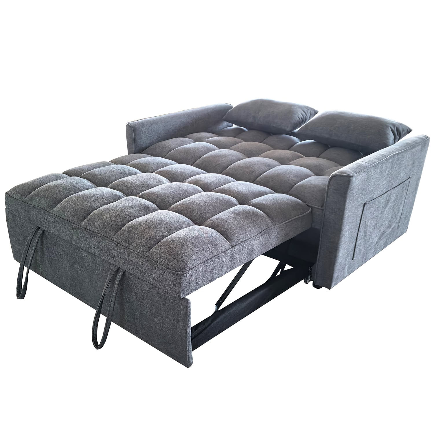SOFA CAMA GRIS OSCURO - 7