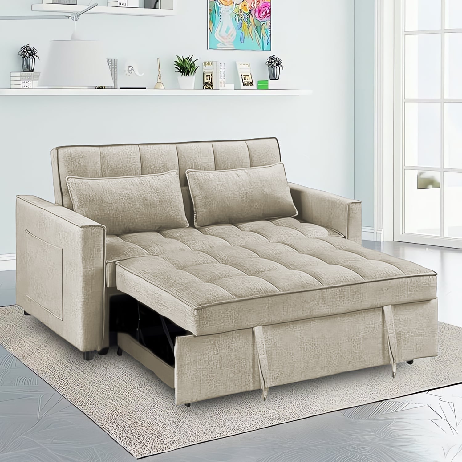 SOFA CAMA BEIGE - 1