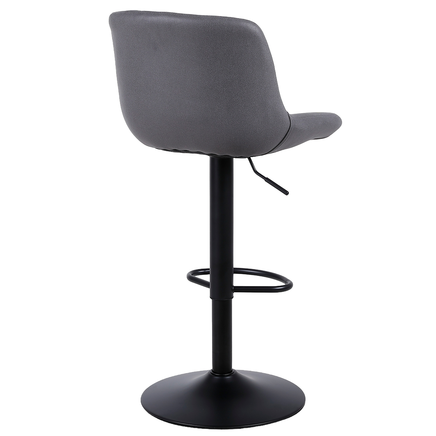 SET X 2 SILLA DE BAR NEW YORK CON RESPALDO Y REPOSAPIÉS GRIS - 7