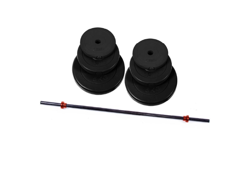 SET BARRA ATLETIS 57066 1.2 MTS + DISCOS CEMENTO 20 KG - 5