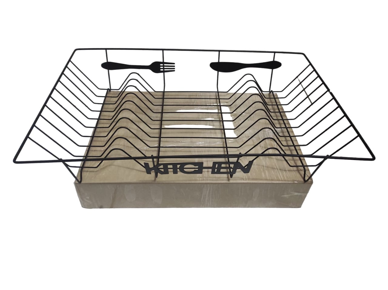ESCURRIDOR DE PLATOS DE ALAMBRE DE METAL PARA CUBIERTOS X 2 UND - 1