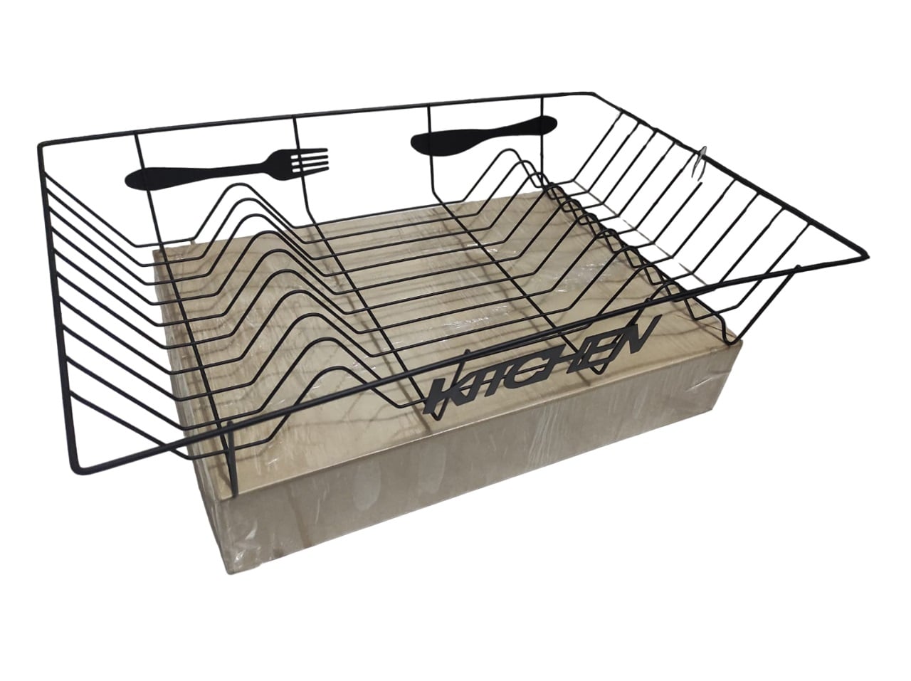 ESCURRIDOR DE PLATOS DE ALAMBRE DE METAL PARA CUBIERTOS X 2 UND - 4