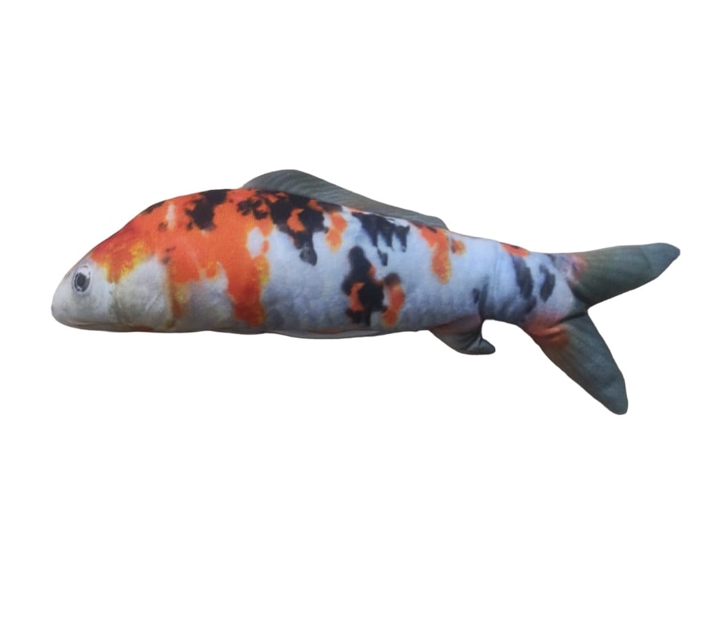JUGUETE PARA MASCOTAS DE PESCADO BLANCO CON NARANJA - 1