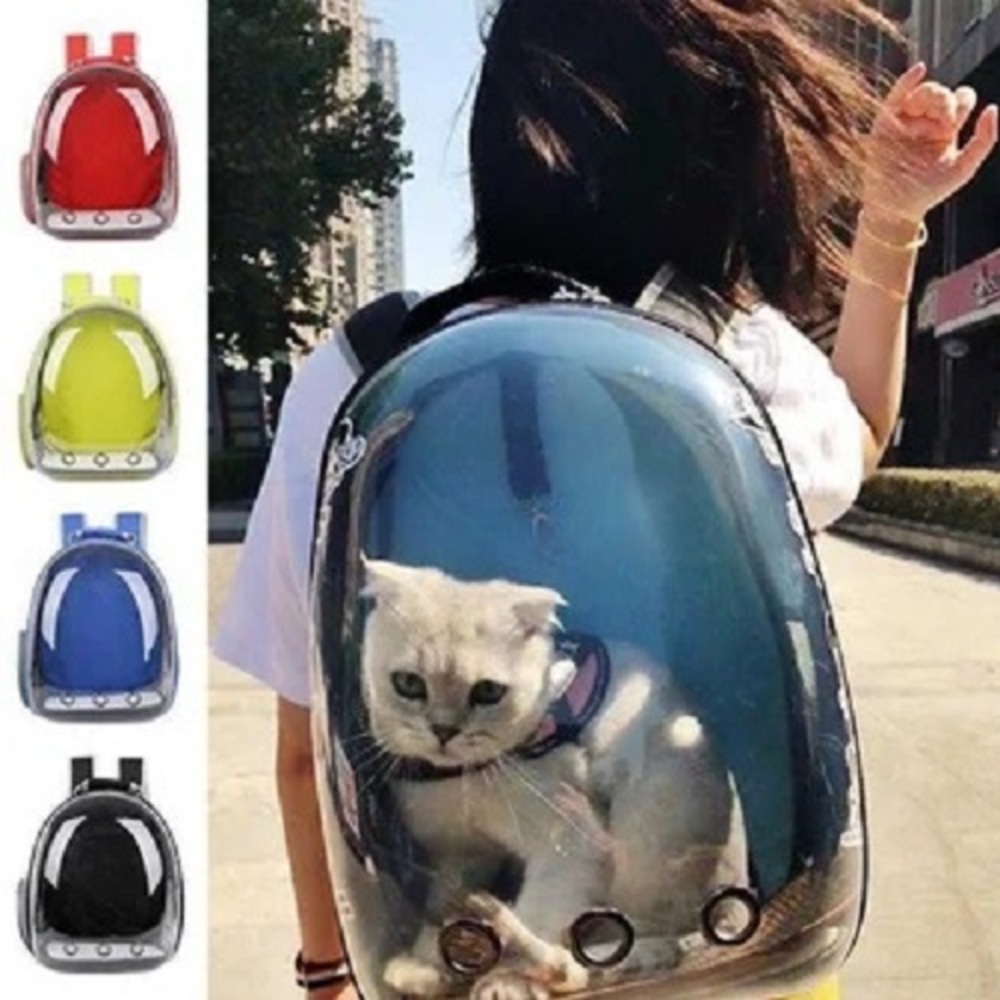 MOCHILA TRANSPORTADORA TRANSPARENTE NEGRO - 5