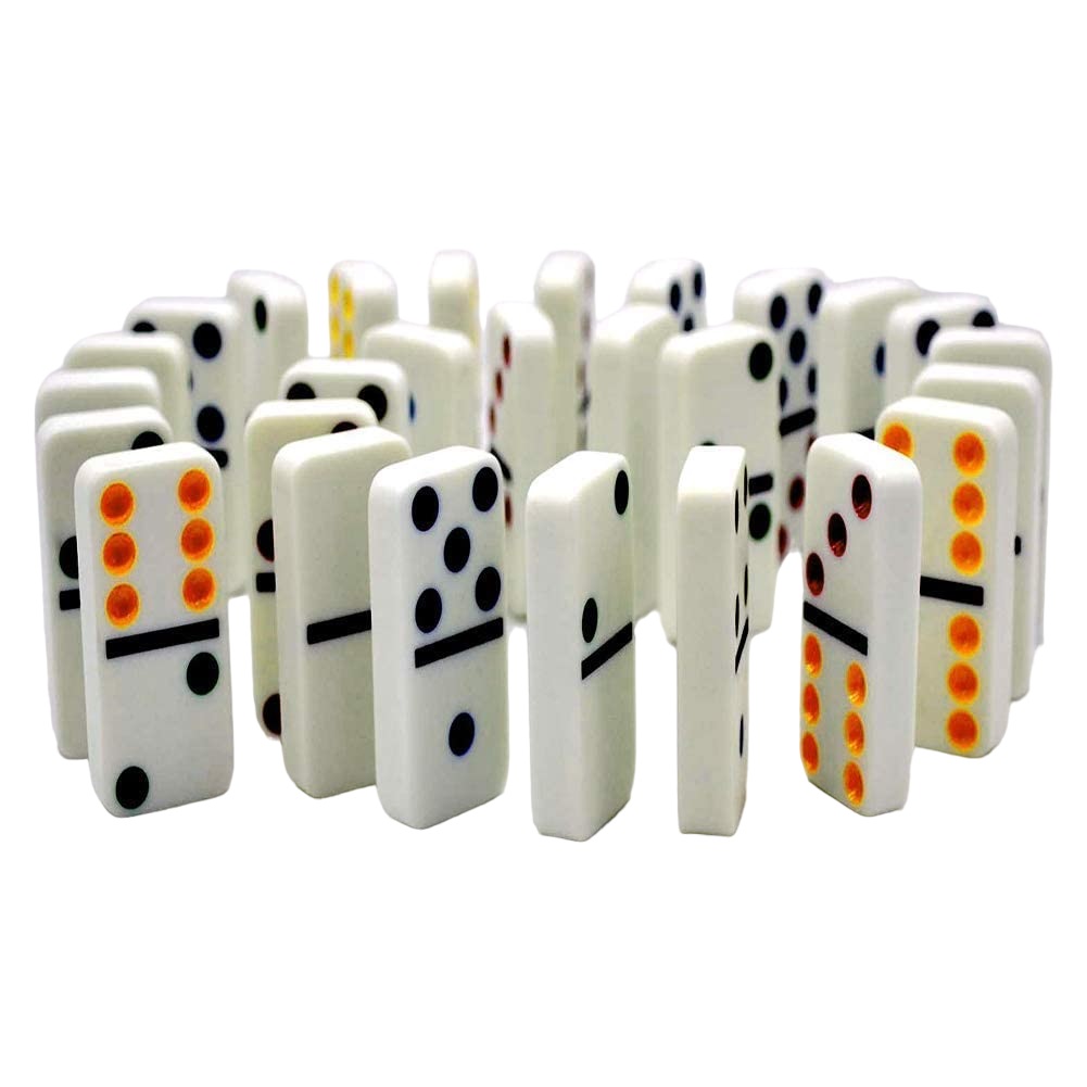 JUEGO DE MESA DOMINÓ 28 PIEZAS CAJA DE PLASTICO - 3