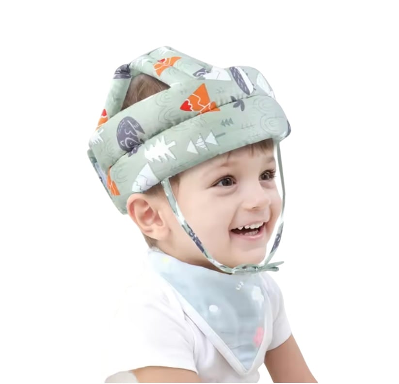 CASCO PROTECTOR PARA LOS NIÑOS Y BEBES VERDE - 1