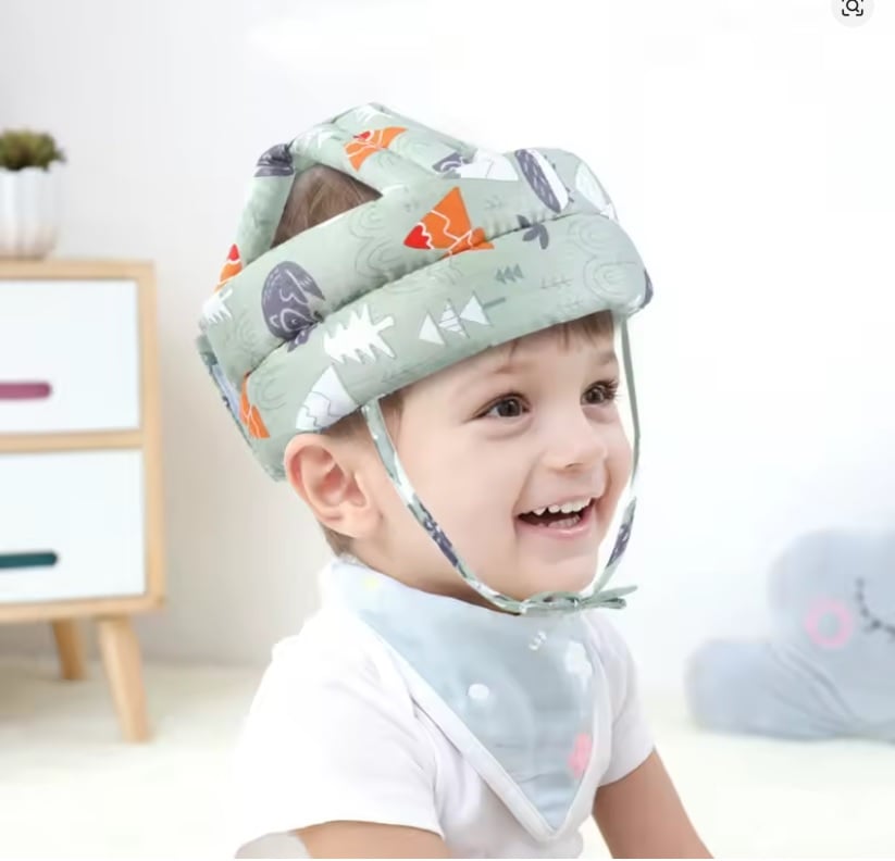 CASCO PROTECTOR PARA LOS NIÑOS Y BEBES VERDE - 5