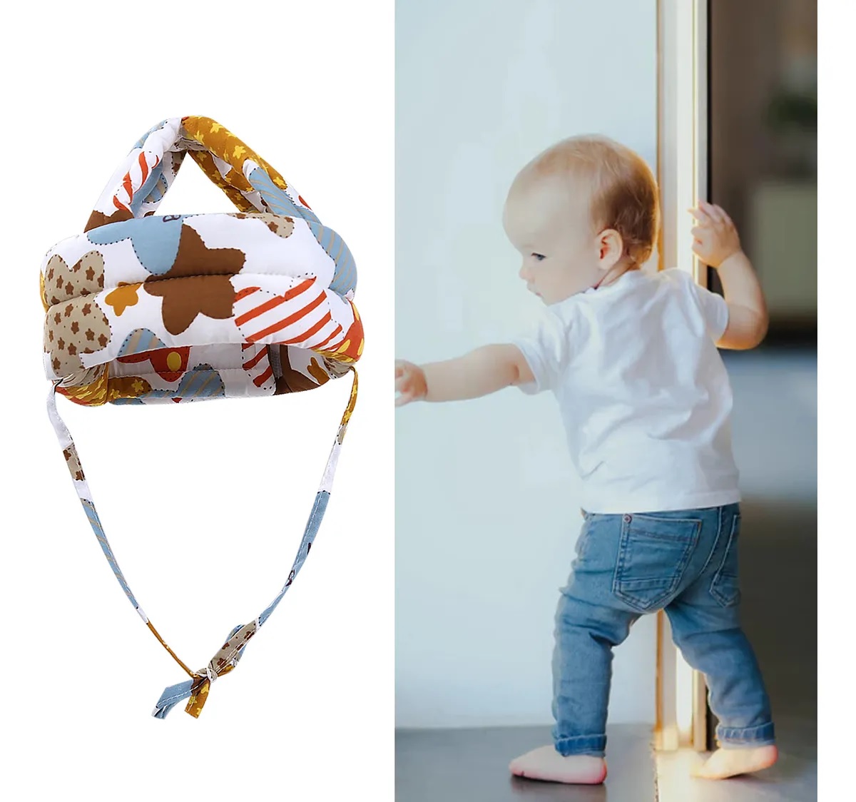 BEBE NIÑOS PROTECTOR DE LA CABEZA SOMBRERO ALMOHADA COLORES - 5