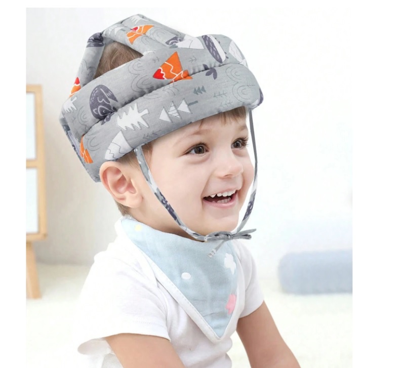 CASCO PROTECTOR PARA LOS NIÑOS Y BEBES PLOMO - 2