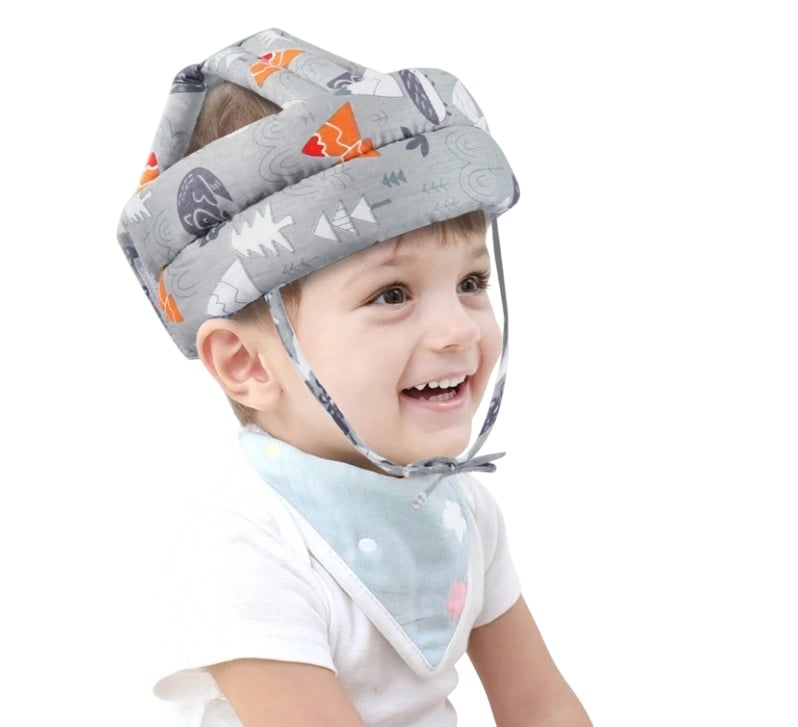 BEBE NIÑOS PROTECTOR DE LA CABEZA SOMBRERO ALMOHADA PLOMO - 1