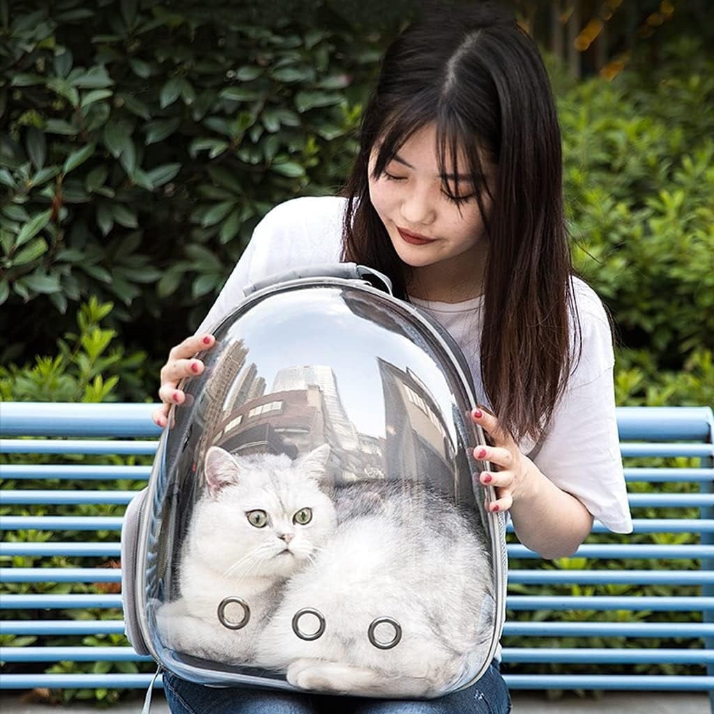 MOCHILA DE TRANSPORTE  PLOMO CÁPSULA TRANSPARENTE, BURBUJA - 1