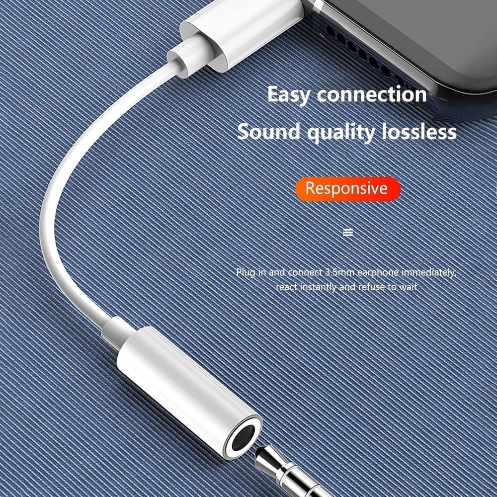 ADAPTADOR DE AUDIO DE 3.5 MM PARA IPHONE 15, 15 PRO MAX, SAMSUNG GALAXY Y OTROS - 7