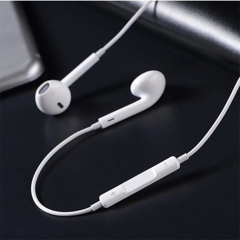 AURICULARES AUXILIARES CON MICRÓFONO BLANCO - 2