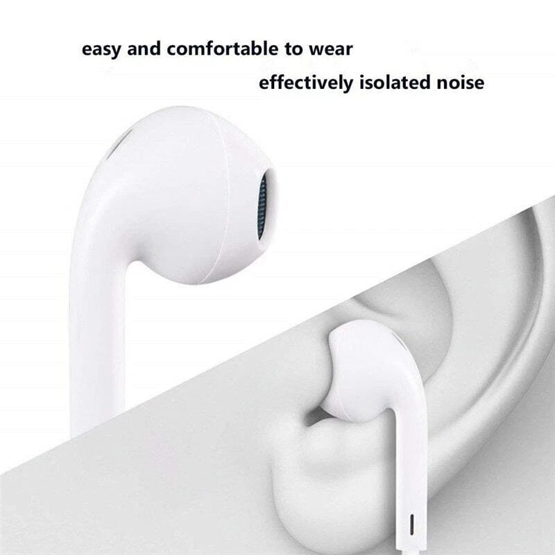AURICULARES AUXILIARES CON MICRÓFONO BLANCO - 3