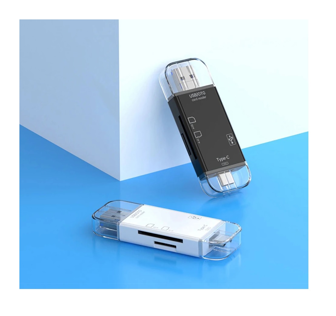 LECTOR DE TARJETAS MICRO SD OTG ADAPTADOR TIPO C, USB 2,0 BLANCO - 8