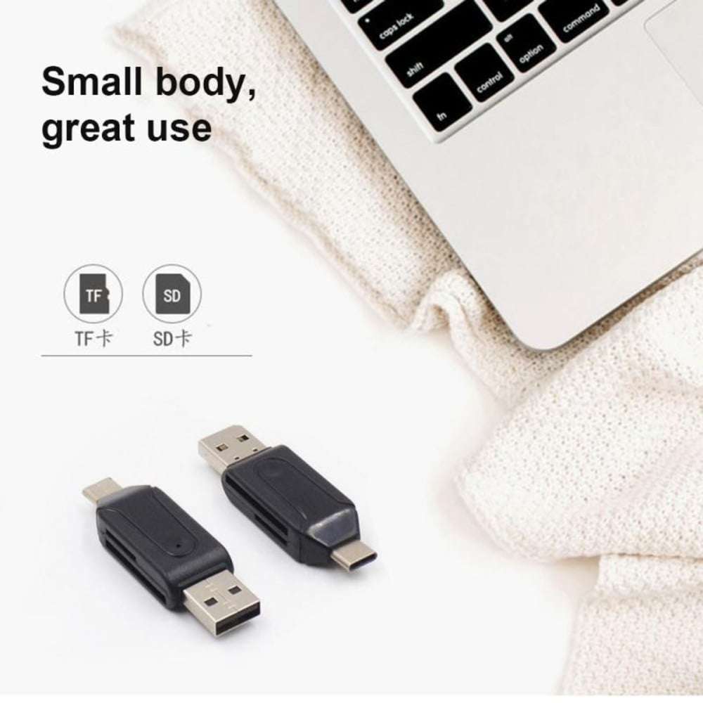 ADAPTADOR USB MULTIFUNCIÓN OTG TIPO C X 2 UND - 2