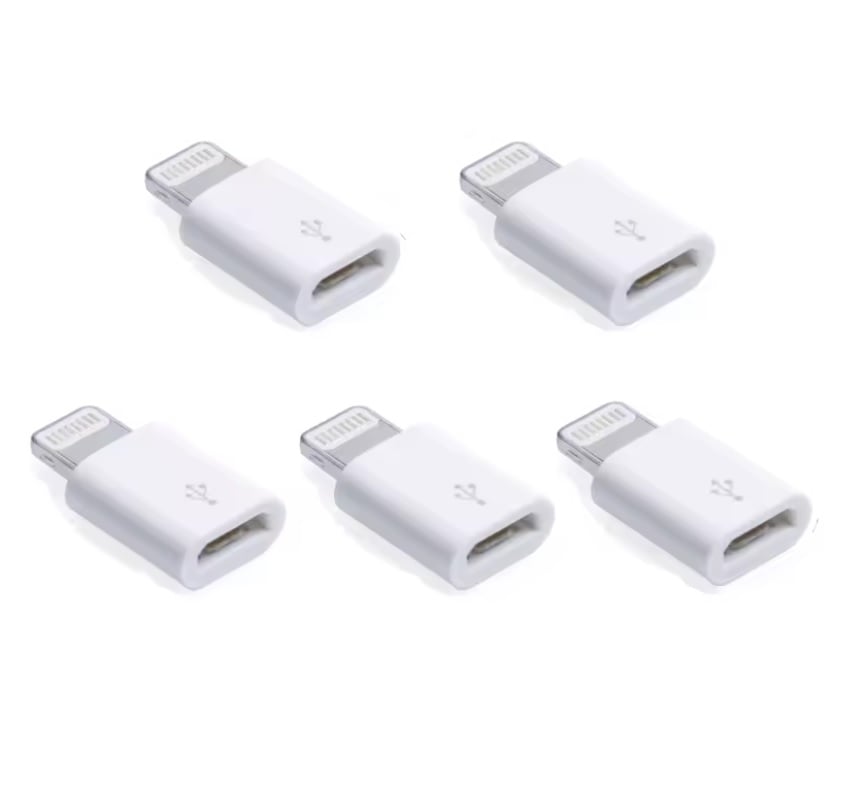 ADAPTADOR CONVERTIDOR MICRO USB V8 ANDROID A LIGHTNING X 2 UND - 6
