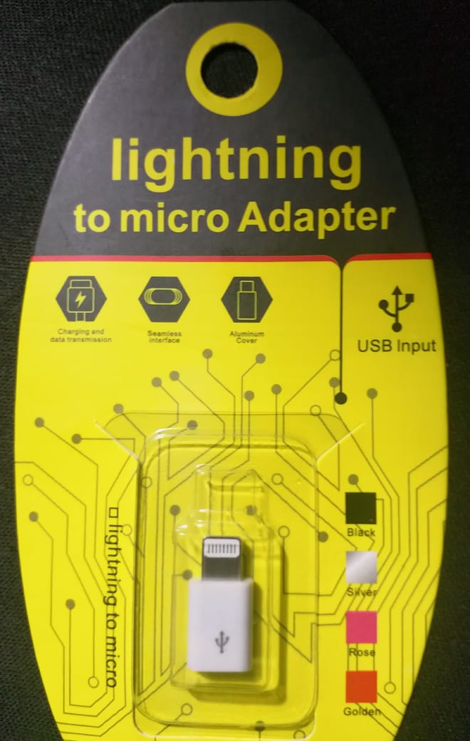 ADAPTADOR DE LIGHTNING MICRO USB CONECTOR X 2 UND - 3