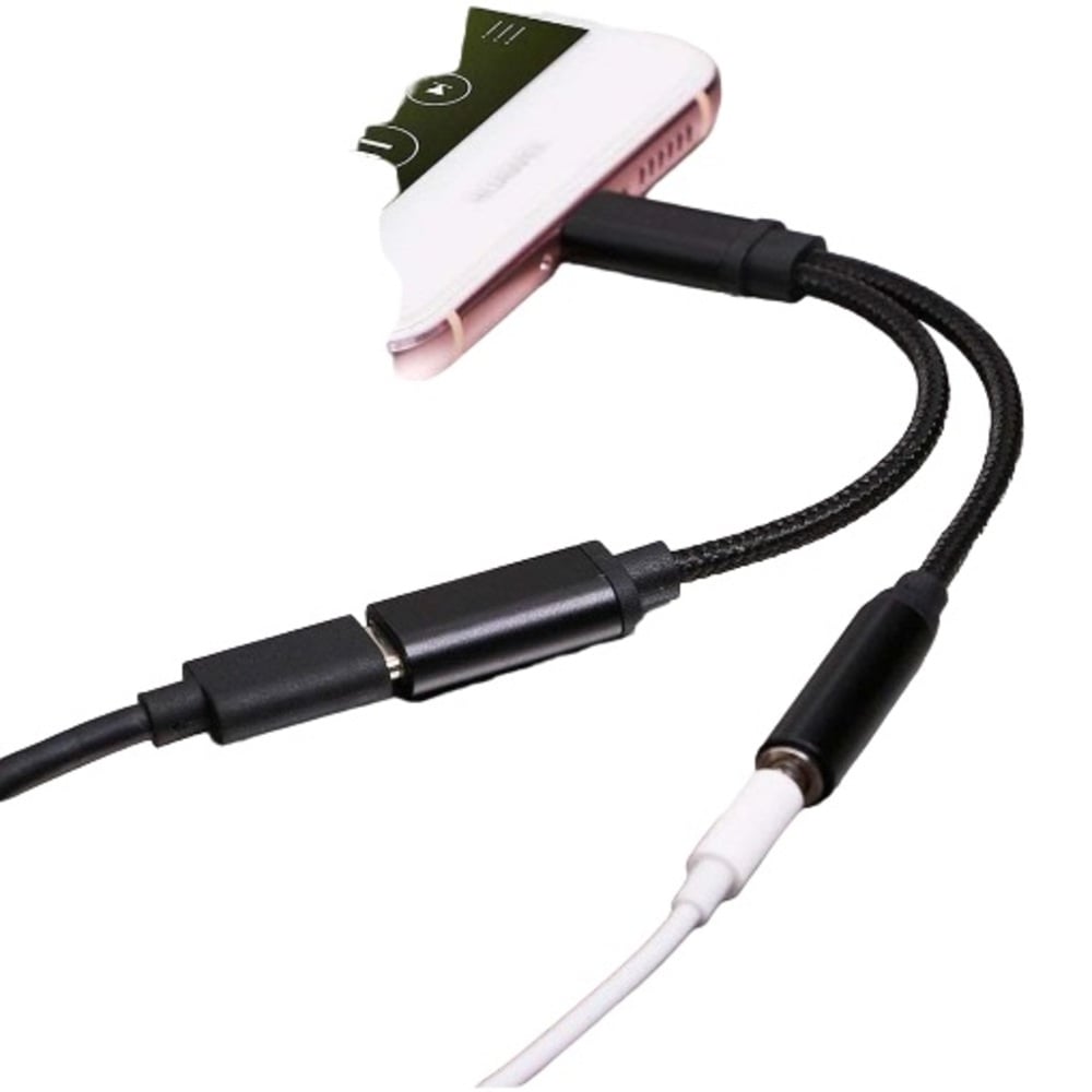 CABLE TIPO C CON JACK 3.5 MAS CARGADOR TIPO C X 2 UND - 1