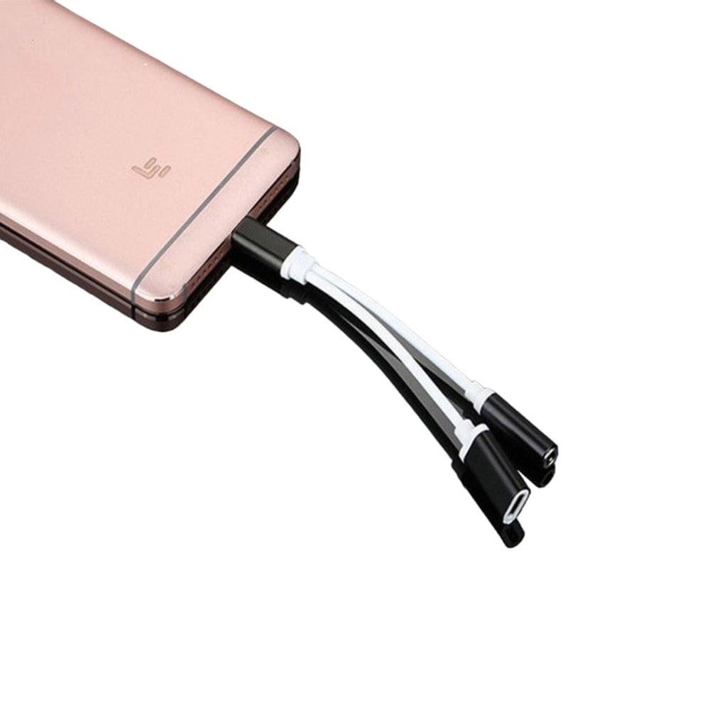 CABLE TIPO C CON JACK 3.5 MAS CARGADOR TIPO C X 2 UND - 6
