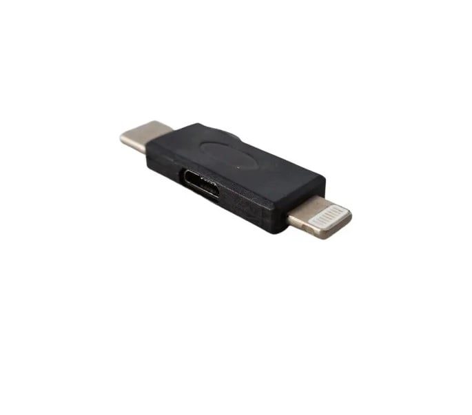 ADAPTADOR DE ILUMINACIÓN MICRO USB CONECTOR A TIPO C Y LIGHTNING - 1