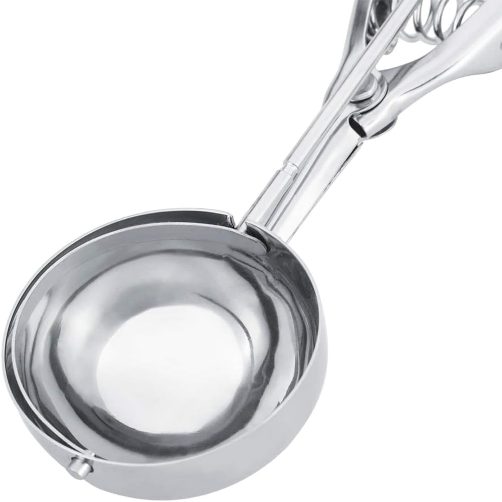CUCHARA PARA HELADO DE ACERO INOXIDABLE PARA MASA DE GALLETAS 6 CM X 2 UND - 6