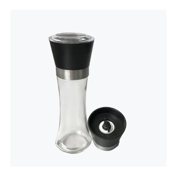 MOLINILLO DE SAL Y PIMIENTA RECARGABLE DE DOBLE CABEZAL 2 EN 1 X 2 UND - 3