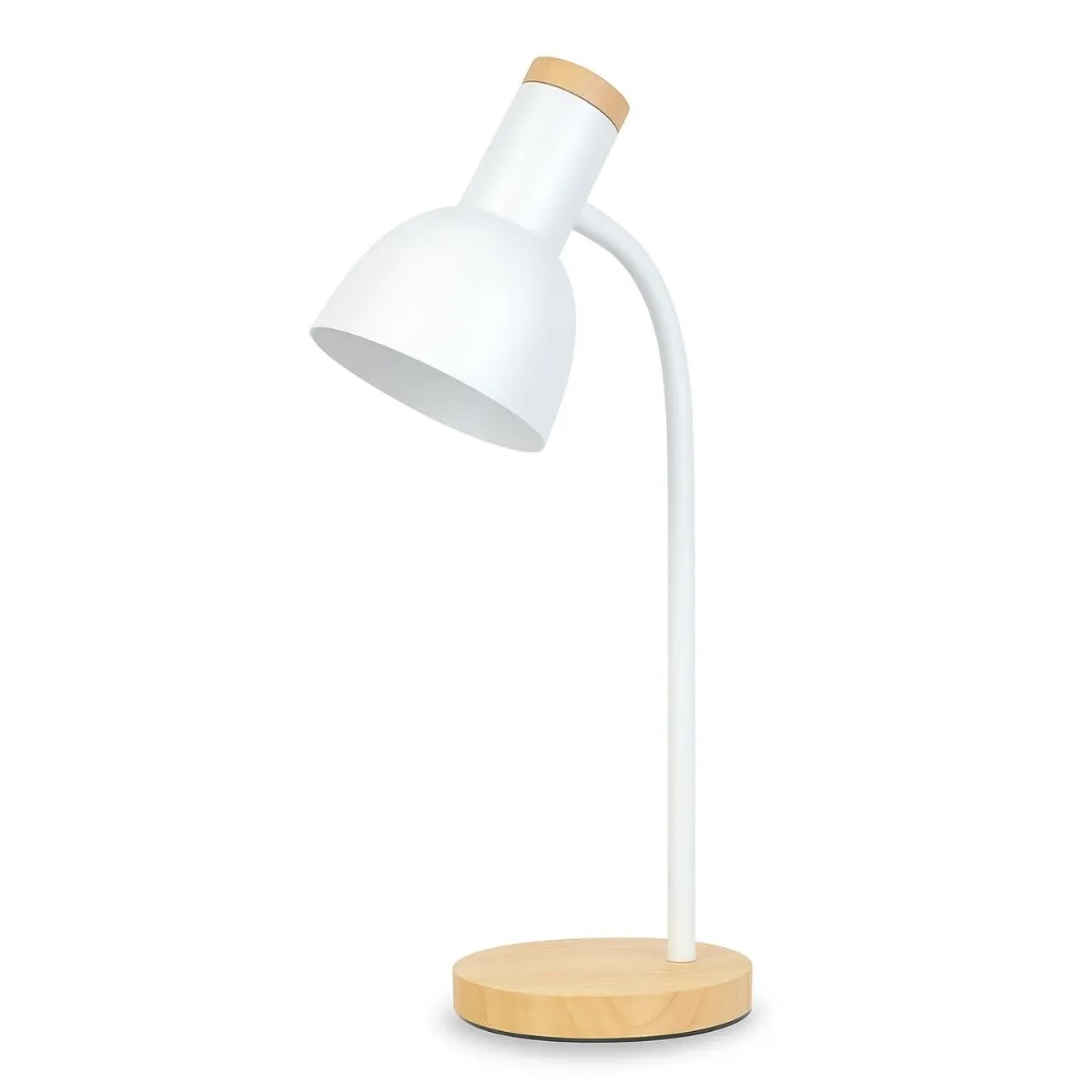LAMPARA DE ESCRITORIO MESA LED AJUSTABLE FLEXIBLE CON FOCO BLANCO - 1