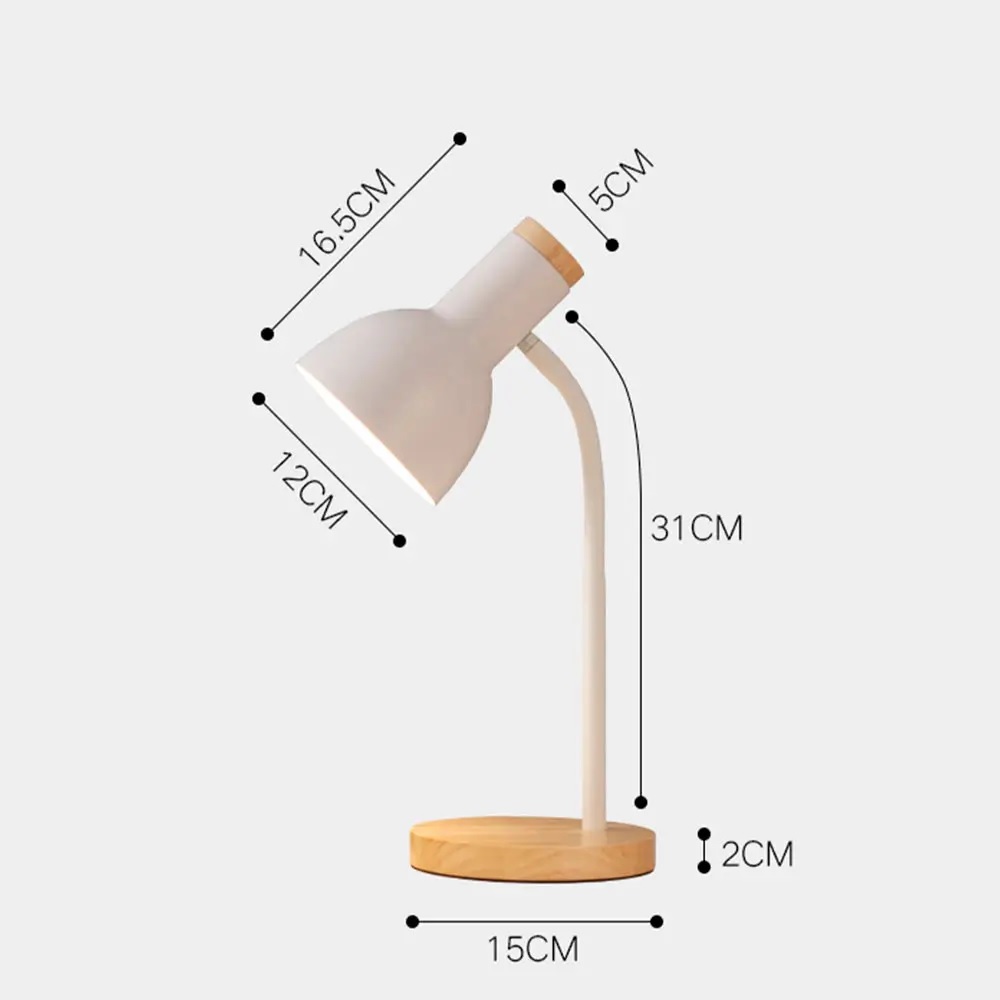 LAMPARA DE ESCRITORIO MESA LED AJUSTABLE FLEXIBLE CON FOCO BLANCO - 2