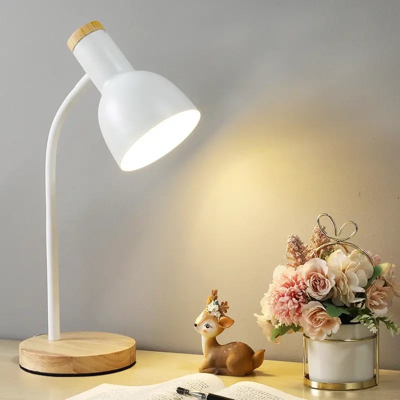 LAMPARA DE ESCRITORIO MESA LED AJUSTABLE FLEXIBLE CON FOCO BLANCO - 3