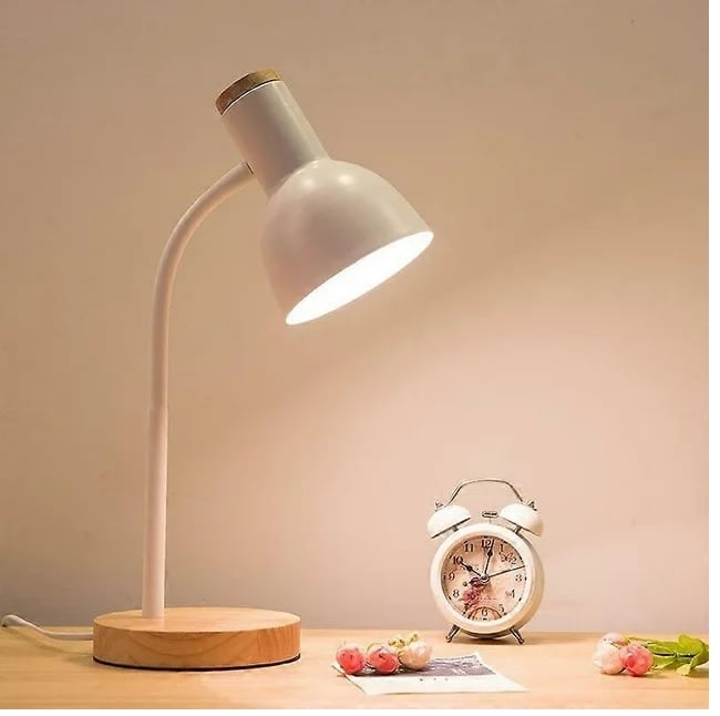 LAMPARA DE ESCRITORIO MESA LED AJUSTABLE FLEXIBLE CON FOCO BLANCO - 6