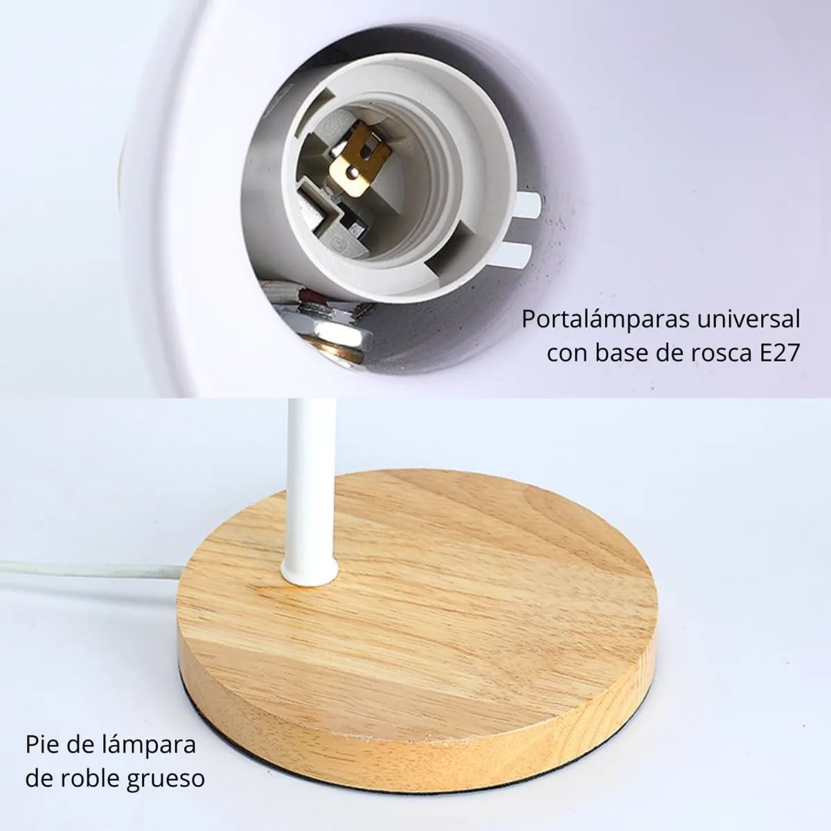 LAMPARA DE ESCRITORIO MESA LED AJUSTABLE FLEXIBLE CON FOCO BLANCO - 7
