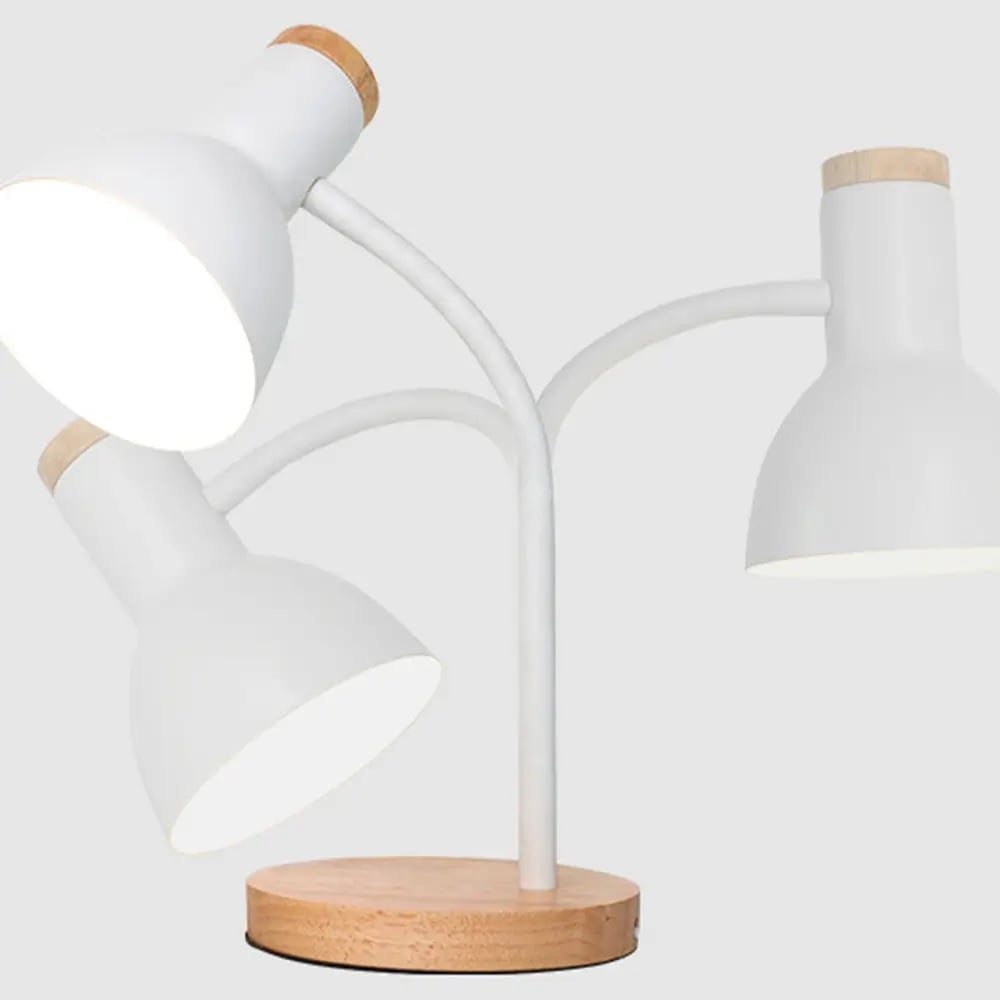 LAMPARA DE MESA LÁMPARA ESCRITORIO LED BLANCO - 4