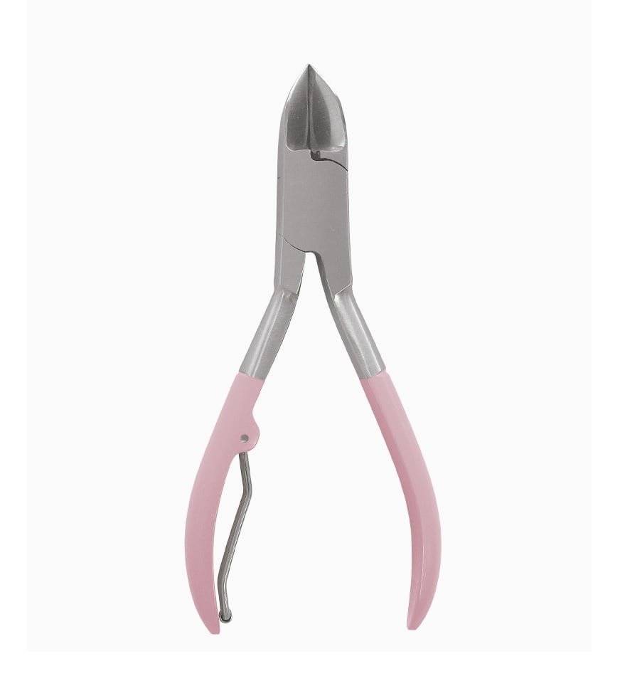 ALICATE FRONTAL 9 CM ROSADO CORTA CUTÍCULA - 8