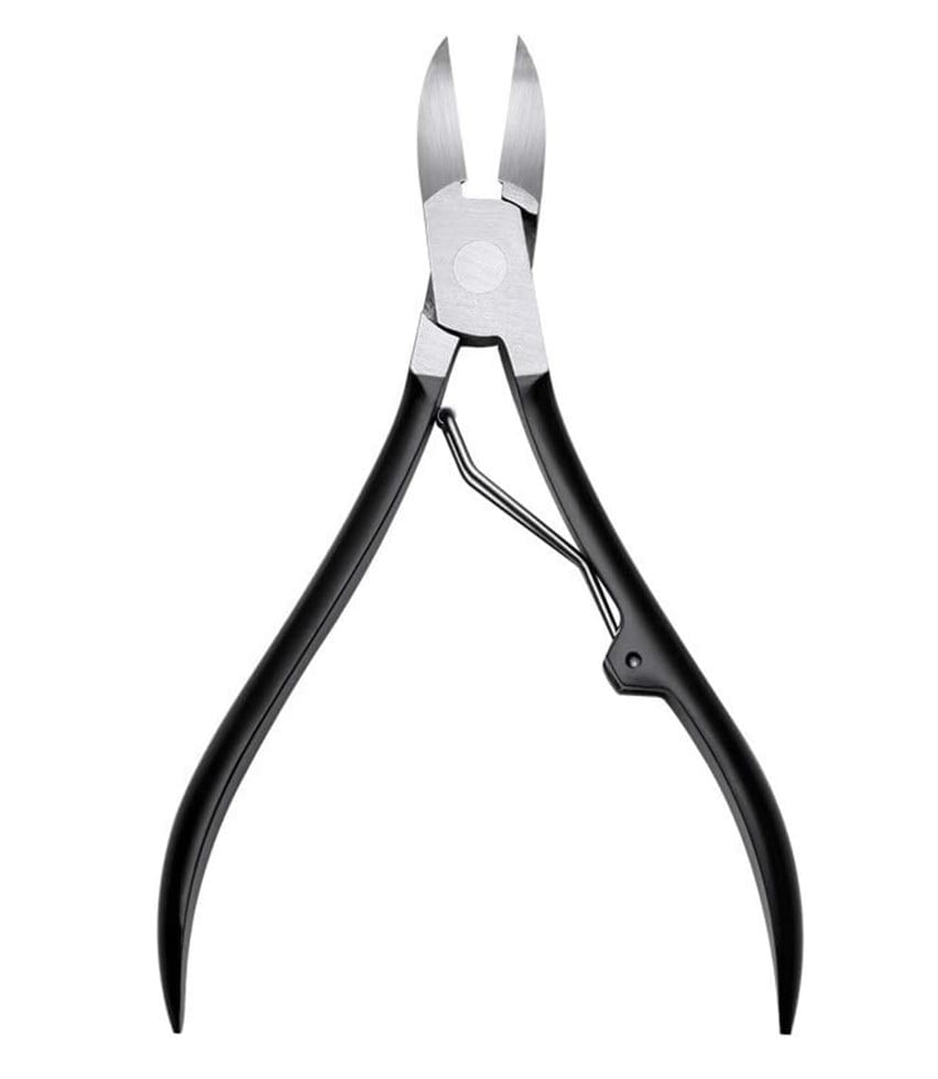 ALICATE FRONTAL 9 CM NEGRO CORTA CUTÍCULA - 1