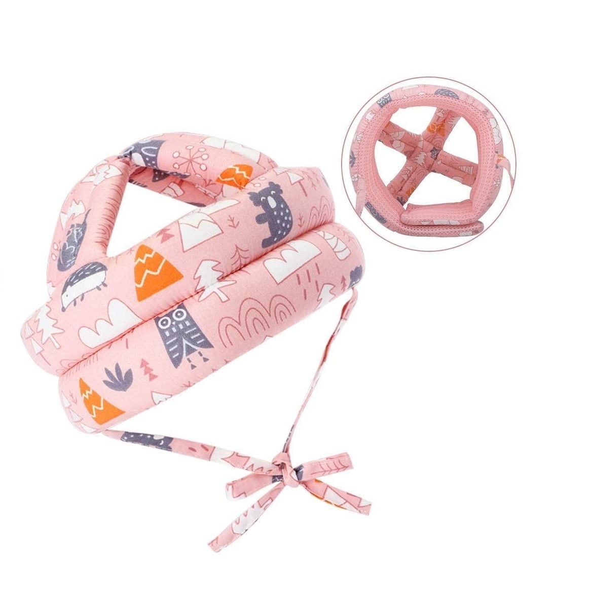 CASCO DE SEGURIDAD BEBÉS ROSADO - 2