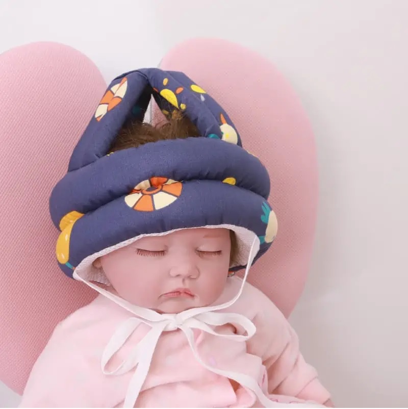 CASCO ANTIGOLPES BEBE CON PASADOR NIÑO AZUL - 1