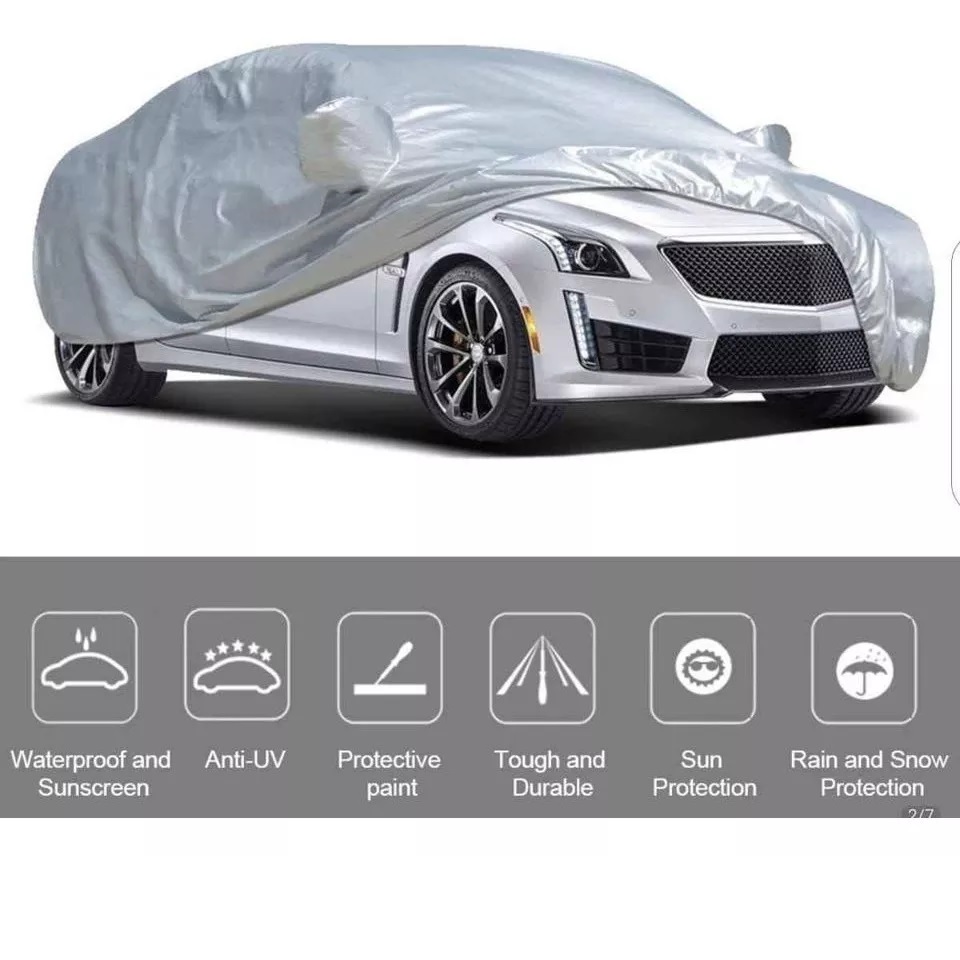 COBERTOR FUNDA PARA AUTO IMPERMEABLE GRIS XXL - 4
