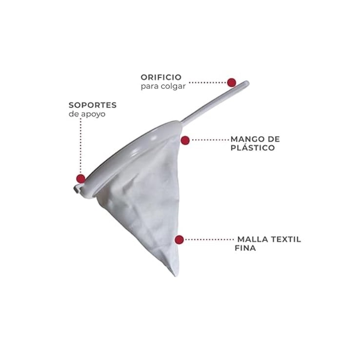 COLADOR ULTRAFINO DE COCINA, MATERIAL DE CALIDAD 22 CM - 4