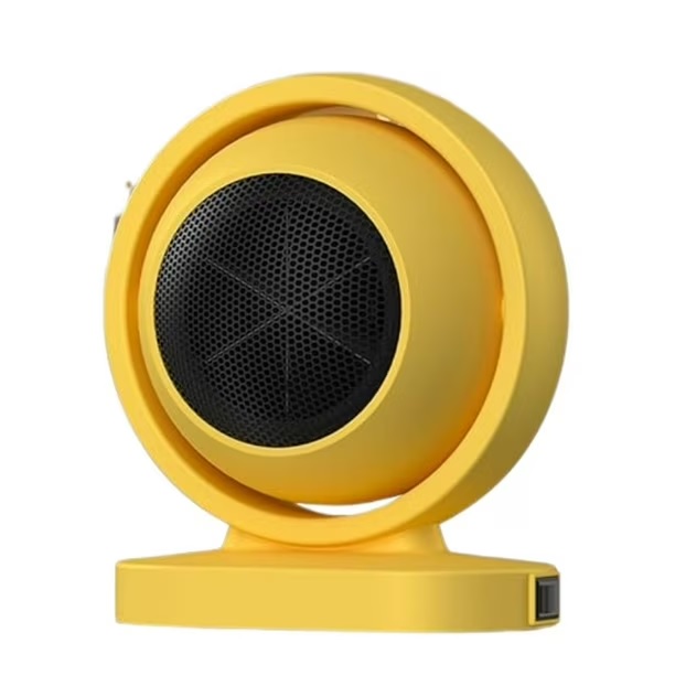 MINI CALENTADOR ELÉCTRICO DE ESCRITORIO PERSONAL PORTATIL 380W AMARILLO X 2 UND - 1