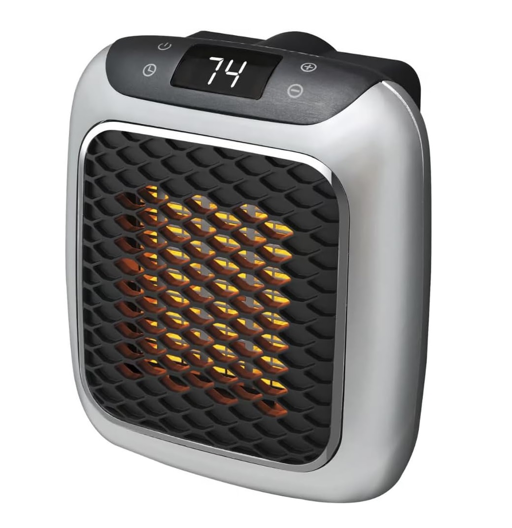 CALEFACTOR ELÉCTRICO DE 800W CON TOMA DE PARED X 2 UND - 1