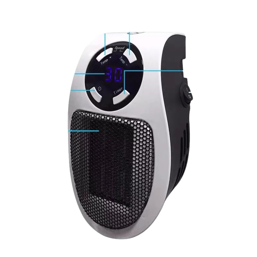 CALENTADOR PORTÁTIL PARA EL HOGAR 500W BLANCO - 1