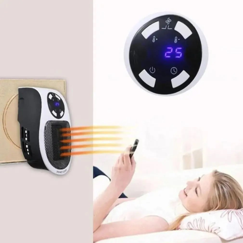 CALENTADOR PORTÁTIL PARA EL HOGAR 500W BLANCO - 6