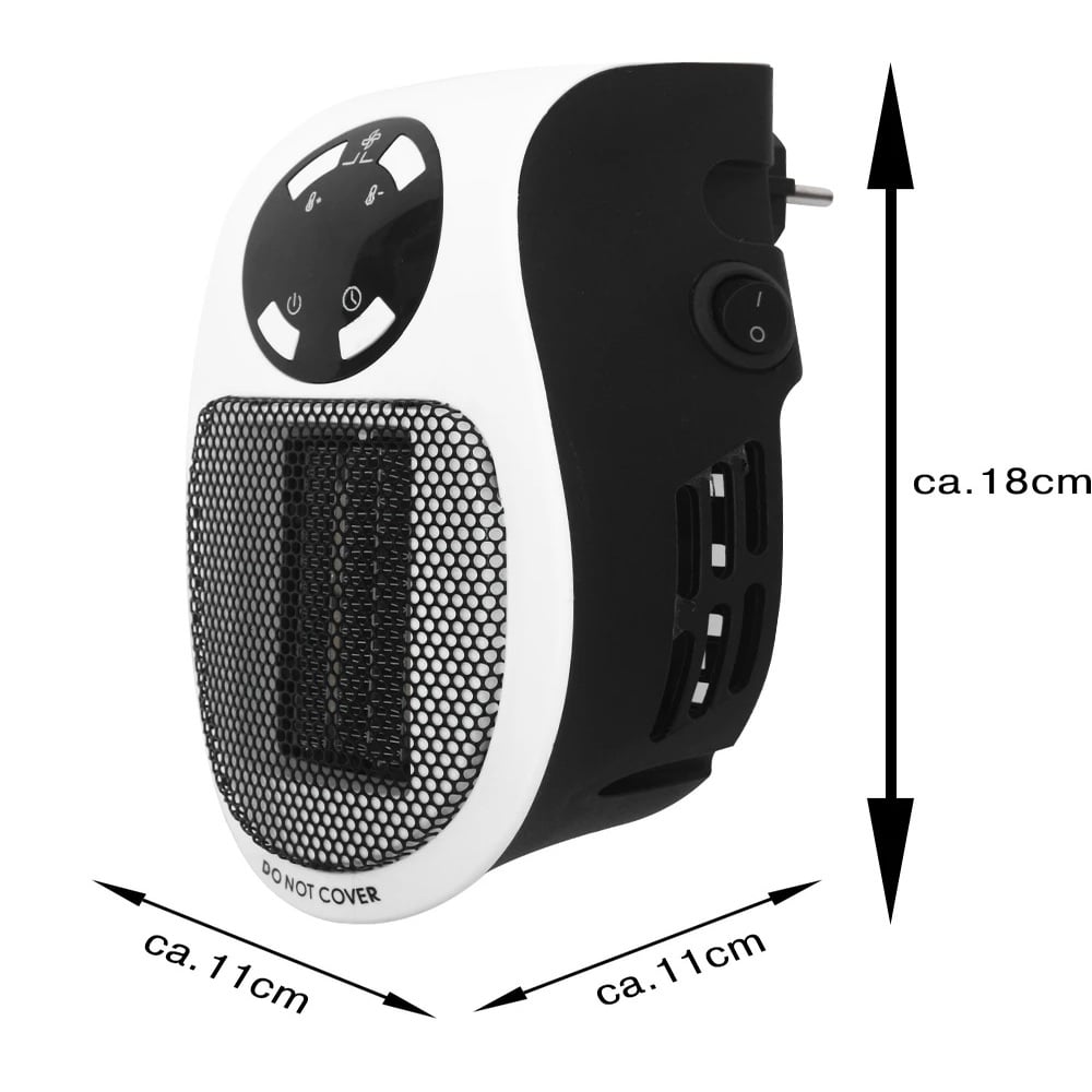 CALENTADOR PORTÁTIL PARA EL HOGAR 500W BLANCO - 8