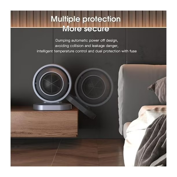 CALEFACTOR VENTILADOR ELÉCTRICO 380 W PLOMO - 4