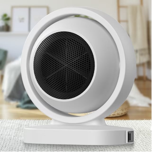 MINI CALENTADOR ELÉCTRICO DE ESCRITORIO PERSONAL PORTATIL 380W BLANCO - 1