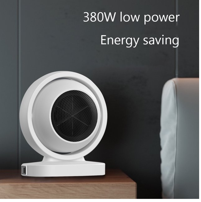 MINI CALENTADOR ELÉCTRICO DE ESCRITORIO PERSONAL PORTATIL 380W BLANCO - 2