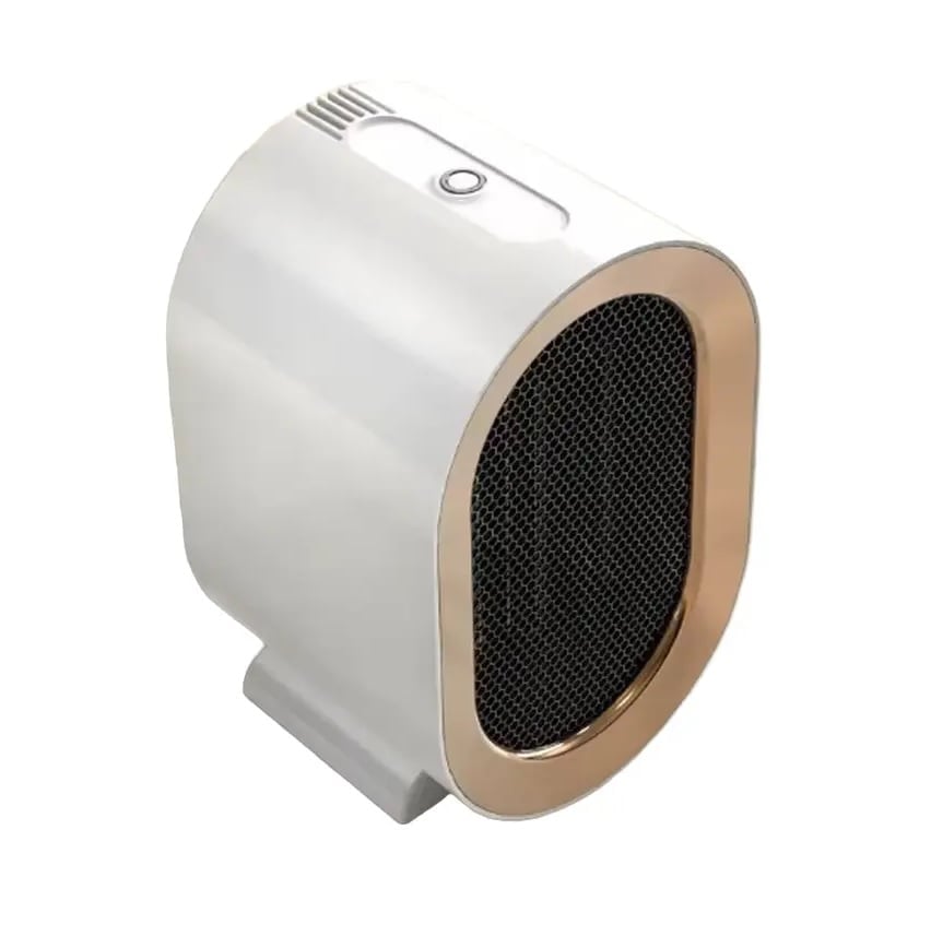 MINI CALENTADOR DE AIRE ELÉCTRICO PORTÁTIL 1200W BLANCO CALEFACTOR X 2 UND - 1