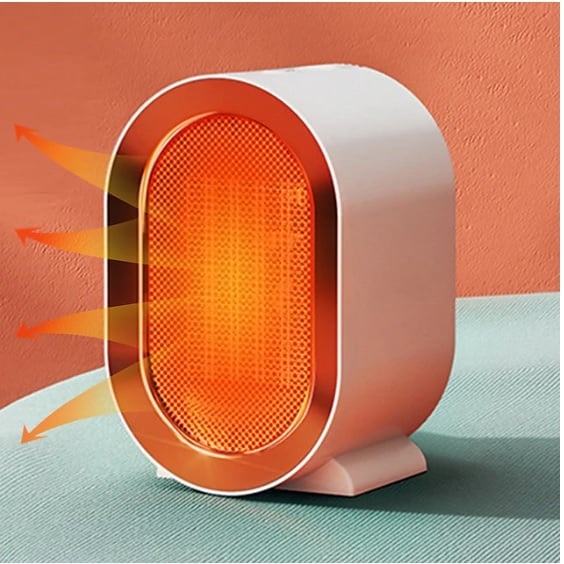 MINI CALENTADOR DE AIRE ELÉCTRICO PORTÁTIL 1200W BLANCO CALEFACTOR X 2 UND - 2