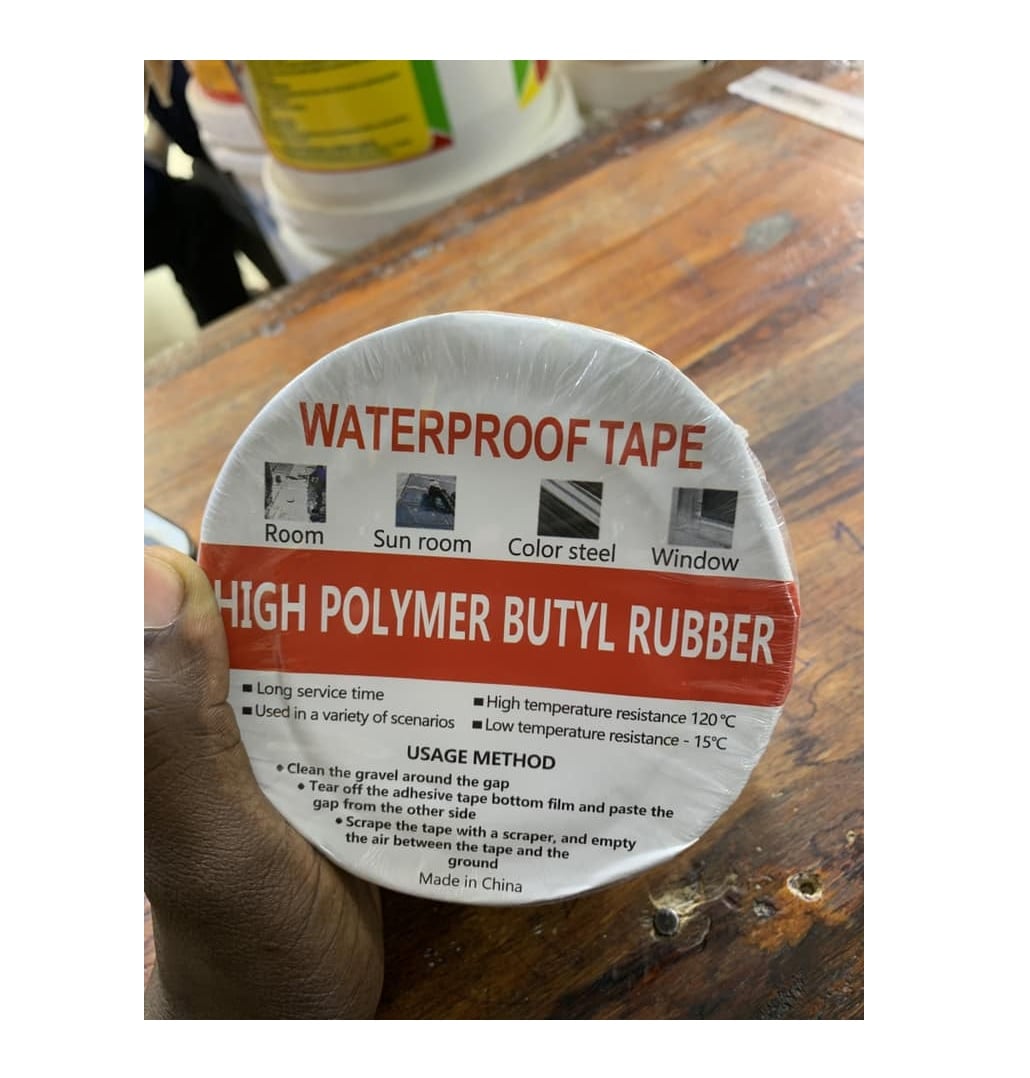 CINTA IMPERMEABLE PARA REPARACIÓN DE FUGAS DE AGUA EN TUBERÍAS Y TECHOS 5 CM X 5 MT - 8